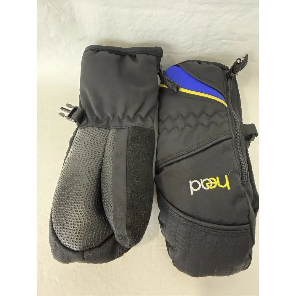 HEAD Toddler Mittens Black/Blue Size XXS – Excellent Pre-Owned Condition